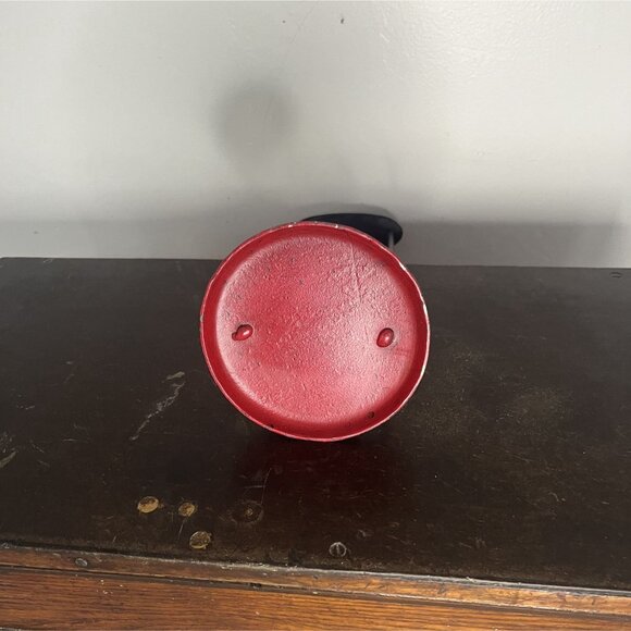 Vintage Painted Metal Rocking Horse Kinetic Sculpture With Red Base & Decorative - Picture 7 of 7